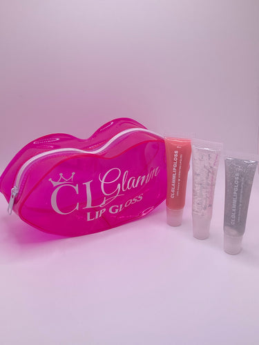 Signature Cosmetic Bag with Lip Glosses